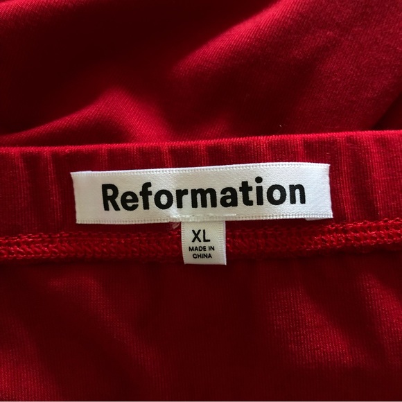 Reformation Rylan Front Twist Midi Skirt - Picture 6 of 8